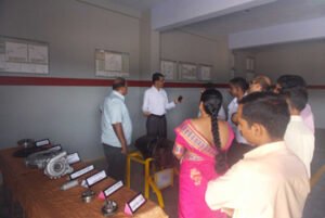 Students at Prasanna Institute of Nursing Belthangady learning about patient care.