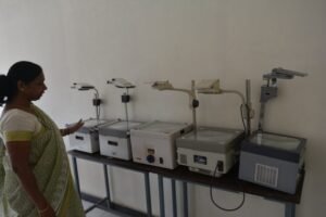 A classroom at Shekhar College of Nursing Bangalore, where students learn about the latest nursing practices and technologies.