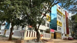 View of The Capitol College of Nursing Bangalore campus building.