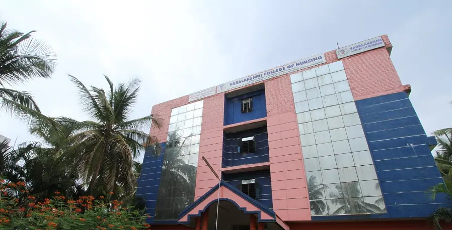 Exterior view of Varalakshmi College of Nursing Bangalore.