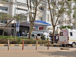 Modern building of Narayana Hrudayalaya Paramedical College, Bangalore, a premier institute for paramedical education.