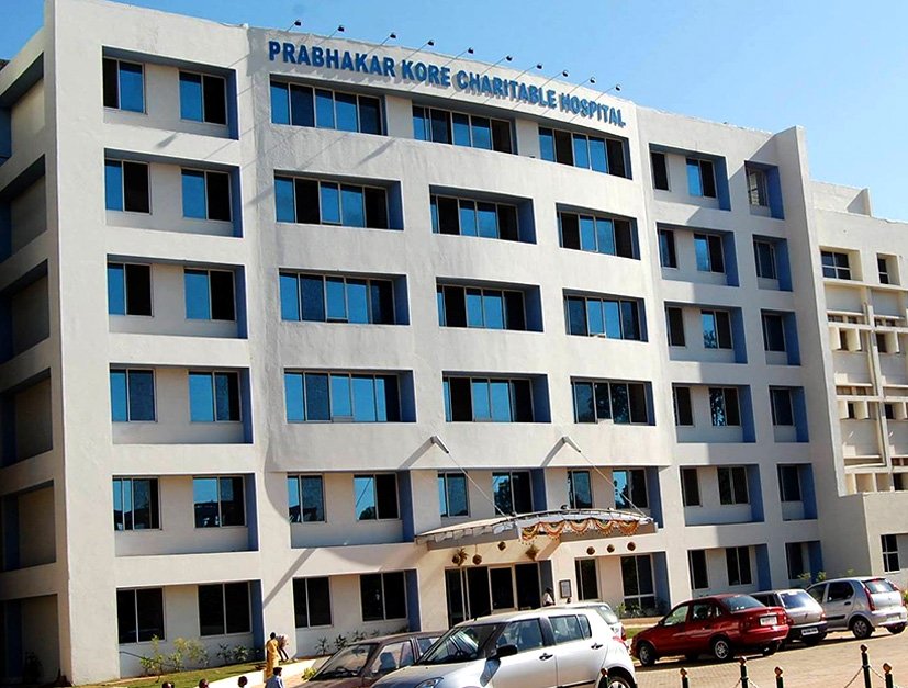 Imposing facade of JN Medical College Belgaum, a premier medical institution in Karnataka, India.