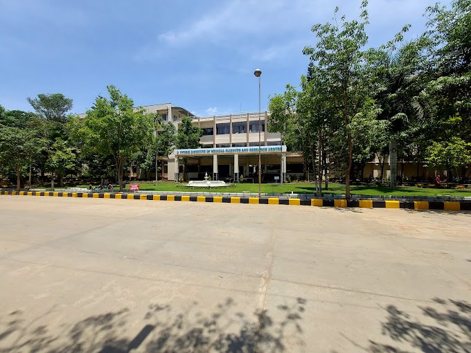 Modern building of Vydehi Institute of Medical Sciences and Research Centre Bangalore, a leading medical institute in India.